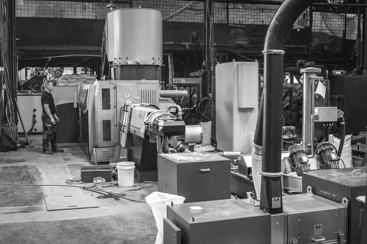 EREMA TVEplus recycling line at a CSB plant